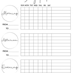 Cool Daily Routine Schedule Planner Page Printable Morning Kids Successful Routines Highly Chores