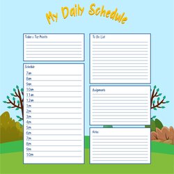The Highest Standard Best Printable Kids Daily Routine Schedule For Free At