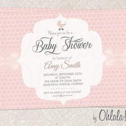 Terrific Printable Baby Shower Invitation Card By Invitations