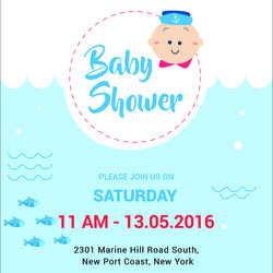 Sterling Free Editable Baby Shower Invitation Card Templates Template