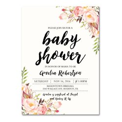 Legit Best Baby Shower Invitation Templates Ideas On Invitations Editable Printable Elegant Vintage Invites