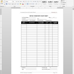 Great Inventory Control Template With Count Sheet Excel Spreadsheet