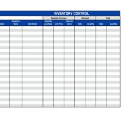 Cool La Stock Inventory Control Marketing Sheet