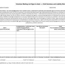 Best Email Sign Up Sheet Templates Word Excel