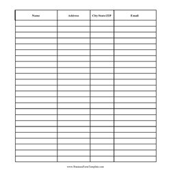 Best Email Sign Up Sheet Templates Word Excel