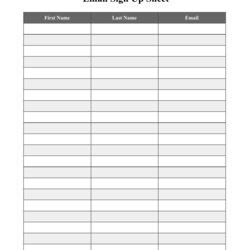 Magnificent Email Sign Up Sheet Template Fill Out Online And Download Print Big