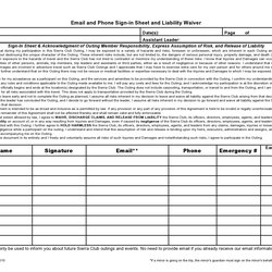 Best Email Sign Up Sheet Templates Word Excel
