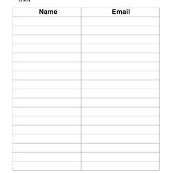 Capital Best Email Sign Up Sheet Templates Word Excel