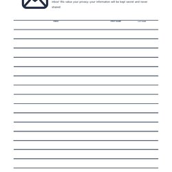 Best Email Sign Up Sheet Templates Word Excel Customer