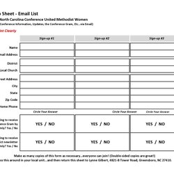 Tremendous Best Email Sign Up Sheet Templates Word Excel
