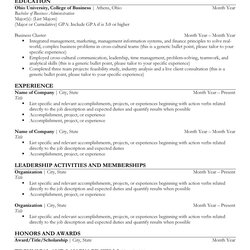 College Student Resume Templates Format Template Samples Resumes Kb