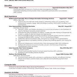 Peerless Samples Of Resumes For College Students Sample Resume Student Examples Good Job Template Current