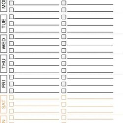 The Highest Quality Daily Printable To Do List Weekly Planner Template