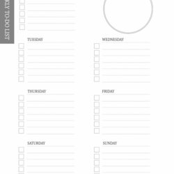 Free Weekly To Do List Printable Template Paper Trail Design