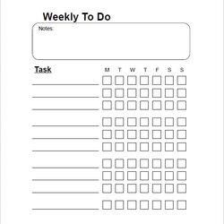 Preeminent Weekly To Do List Template Free Word Excel Format Download Templates Sample