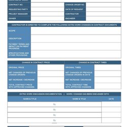 Supreme Extra Work Order Free Download Project Management Templates