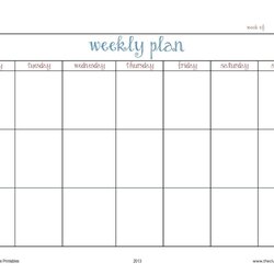 Excellent Day Calendar Template Design Weekly Planner Printable
