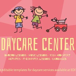Sublime Editable Daycare Flyer Templates Online Center Template Free Edit