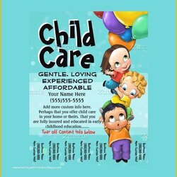 Matchless Free Daycare Flyer Templates Of Day Care Flyers