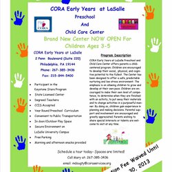 Fine Daycare Flyers Templates Free Best Professional Structuring Flyer Pertaining To