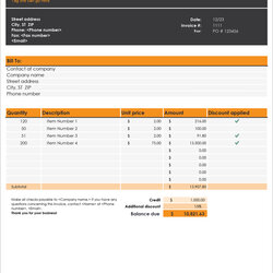 Super Free Invoice Templates In Microsoft Excel And Formats Receipt Invoicing Florist Imposing Sales