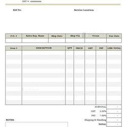Great Excel Invoice Template Download