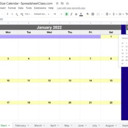 Perfect Best Google Sheets Calendar Templates Image