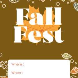 Free Event Flyer Templates Printable Fall