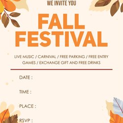 Brilliant Free Printable Event Flyer Templates Fall Template