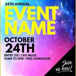 Fantastic Free Printable Event Flyer Templates Of Party Create Custom Posters In Minutes