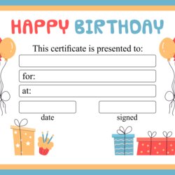 Admirable Best Printable Christmas Voucher Templates For Free At Certificates Birthday Certificate Gift