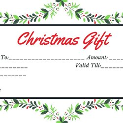 Free Blank Printable Gift Voucher Template In Word Edit Christmas