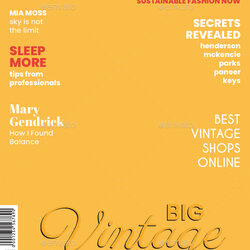 Excellent Magazine Cover Templates By