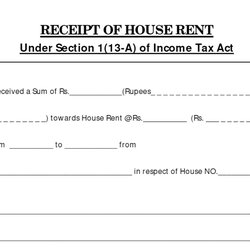 Eminent Rent Receipt Format Download Printable With Revenue Stamp Image