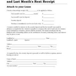 Printable Rent Receipts Free Templates Receipt