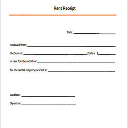 Worthy Free Receipt Samples In Ms Word Sample Rent