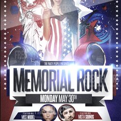 Marvelous Cool Party Events Nightclub Free Flyer Templates Download Web Memorial Template Rock Part People