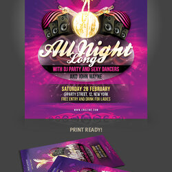 Magnificent Free Party Flyer Template By On License