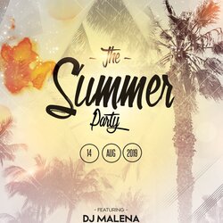 Summer Event Party Free Flyer Template Vocal Min
