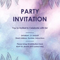 Free Printable Invitation Flyers Templates Download