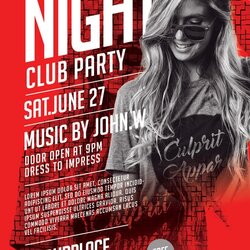 Superlative Club Party Free Flyer Template Creative Flyers