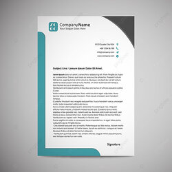 Superb Business Letterhead Template Download On Md