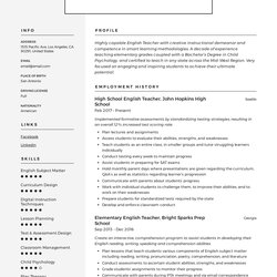 Superior Resume Templates And Word Free Downloads Guides English Sample Modern Teacher Template Resumes