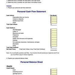 Cash Flow Statement Templates Free Word Excel Formats Personal Simple Income Spreadsheet Profit Liabilities
