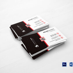 Marvelous Minimal Business Card Design Template In Publisher Word Templates Cards Executive Designs