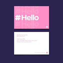 Eminent Free Vector Minimal Business Card Template Ready Print