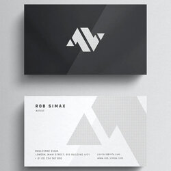 Magnificent Minimal Business Card Templates Template
