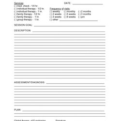 Marvelous Therapy Progress Note Template Free For Your Needs Counseling Notes Source Templates