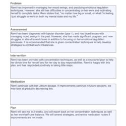 Out Of This World Progress Notes For Psychotherapy Template Example Free Download