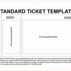 Tremendous Microsoft Word Ticket Template New Of